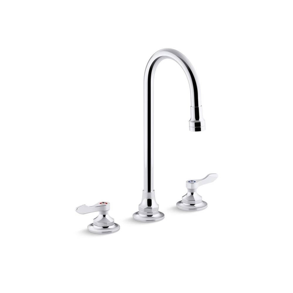 Triton® Bowe® 1.0 gpm widespread bathroom sink faucet with aerated flow, gooseneck spout