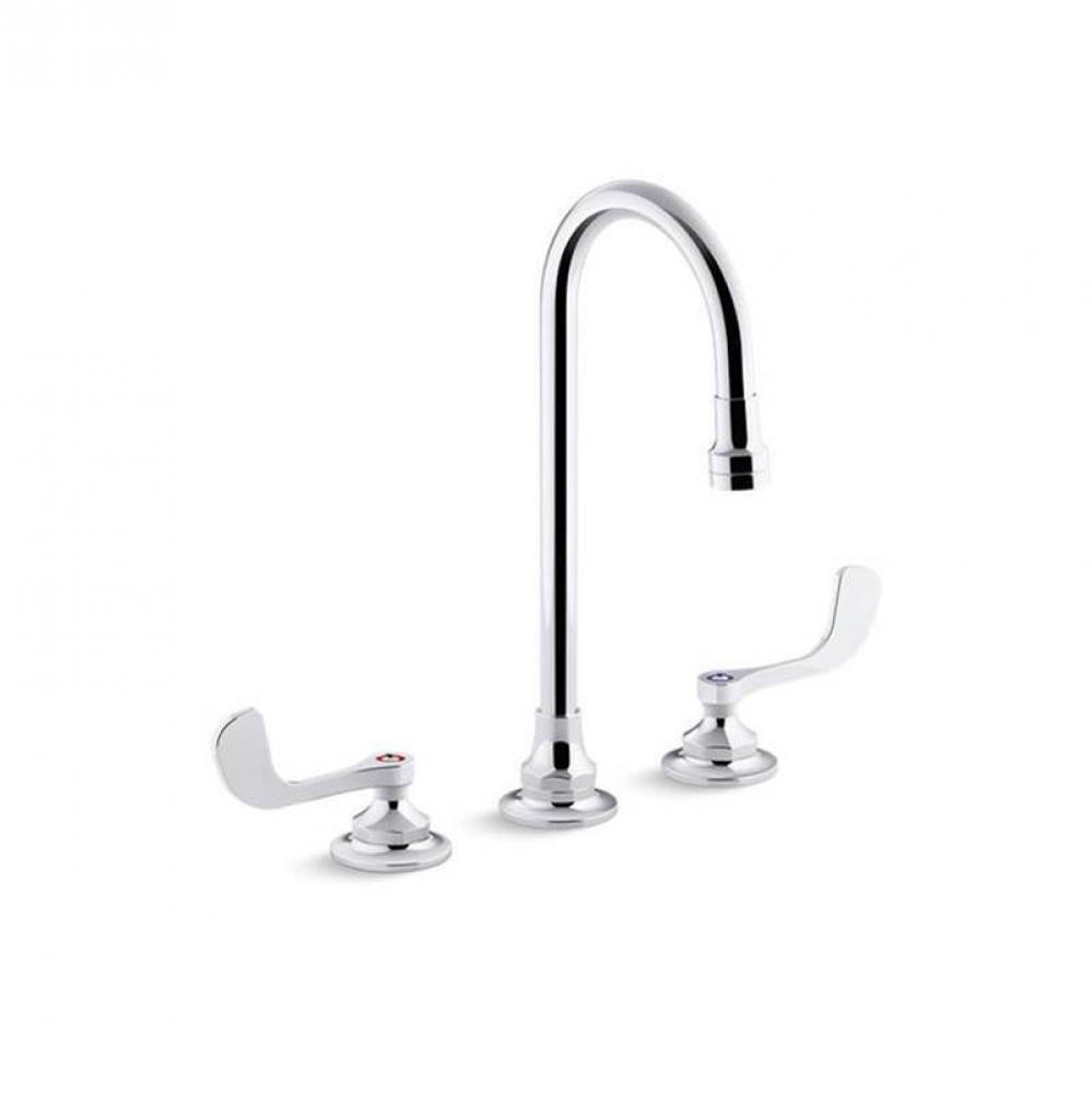 Triton® Bowe® 0.5 gpm widespread bathroom sink faucet with laminar flow, gooseneck spout