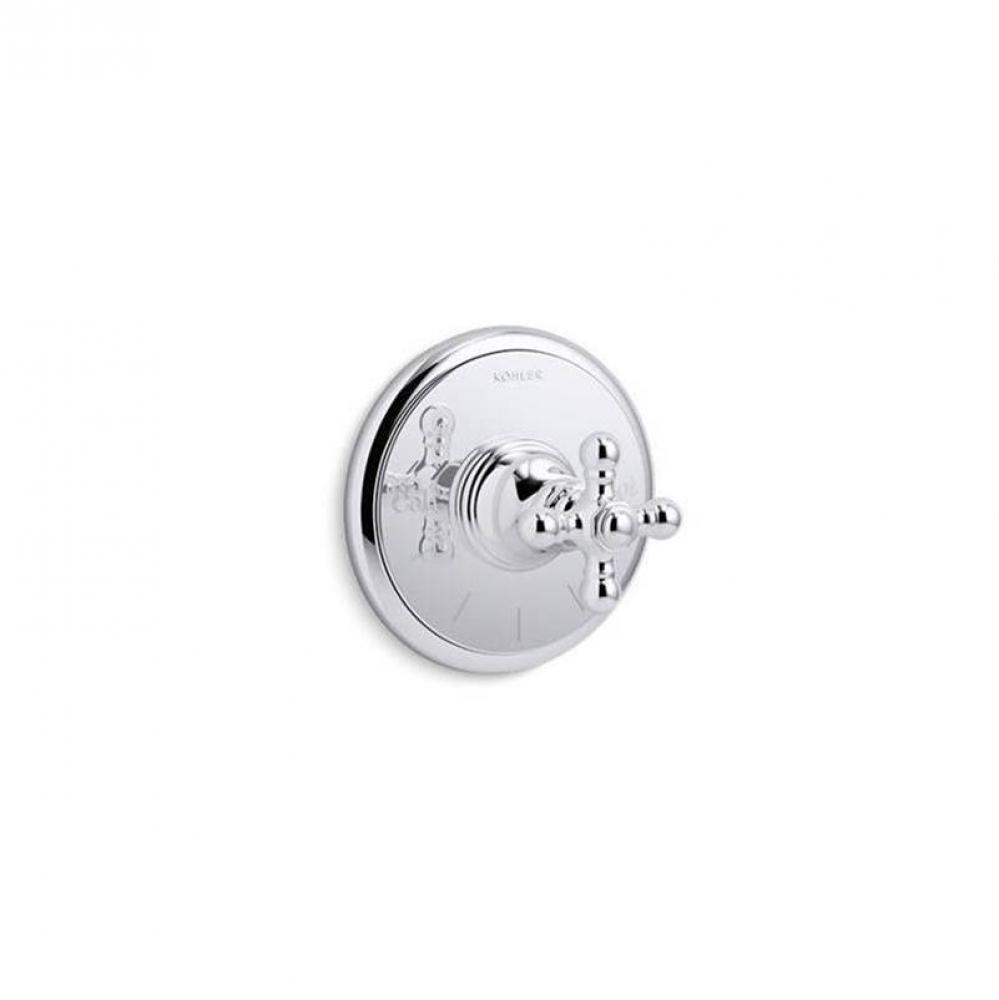 Artifacts® MasterShower® temperature control valve trim with cross handle