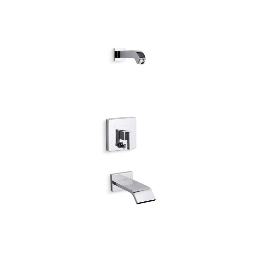 Loure® Rite-Temp® bath and shower trim kit with push-button diverter, without showerhead