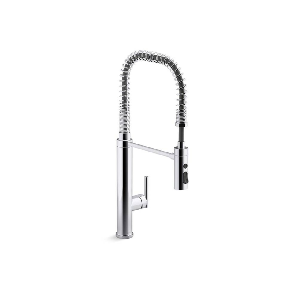 Purist® Semi-professional kitchen sink faucet with three-function sprayhead