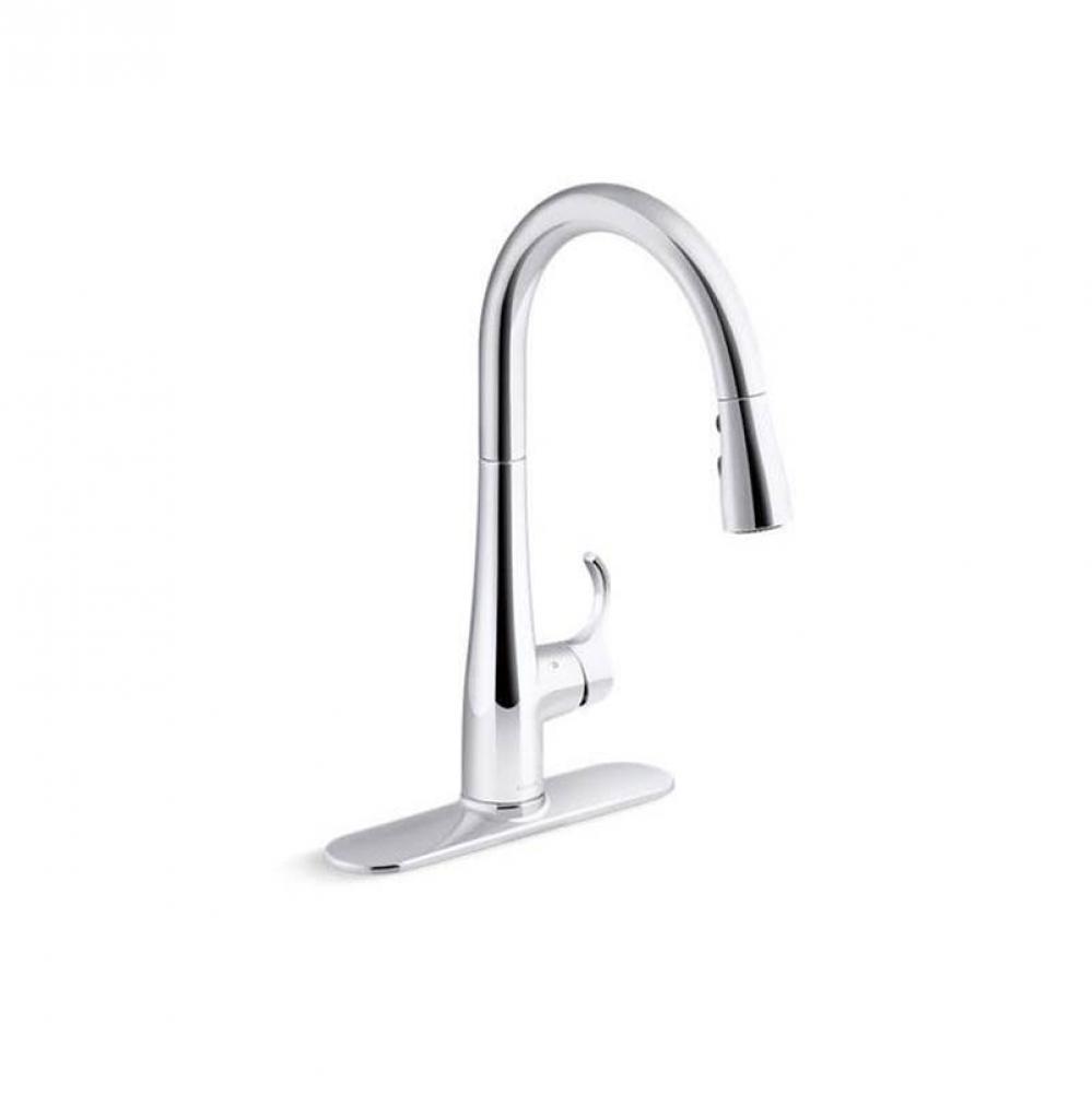 Simplice® Touchless pull-down kitchen sink faucet with three-function sprayhead