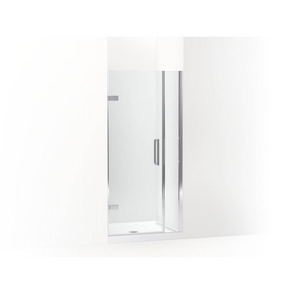 Composed™ Frameless pivot shower door, 71-9/16'' H x 33-5/8 - 34-3/8'' W, wi