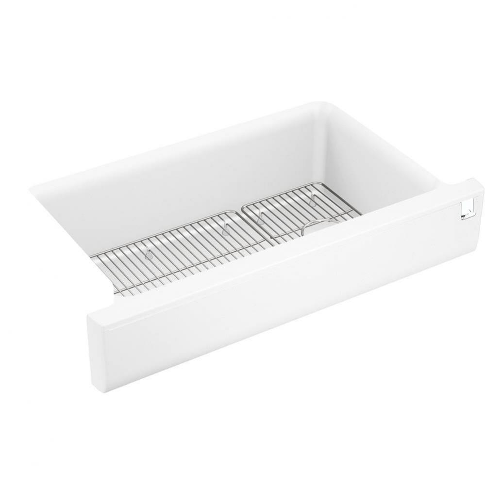 Cairn® Undermount single-bowl farmhouse kitchen sink