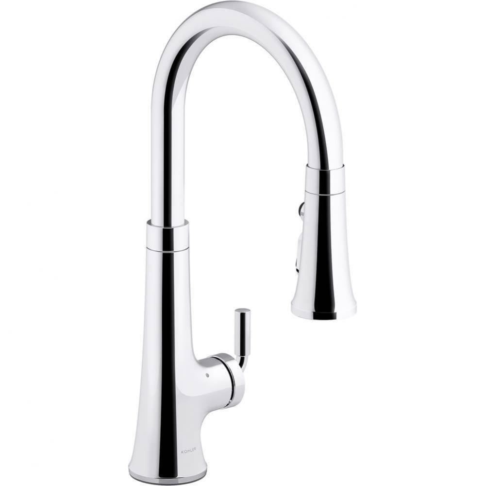 Tone® Touchless pull-down kitchen sink faucet with KOHLER® Konnect™ and three-function