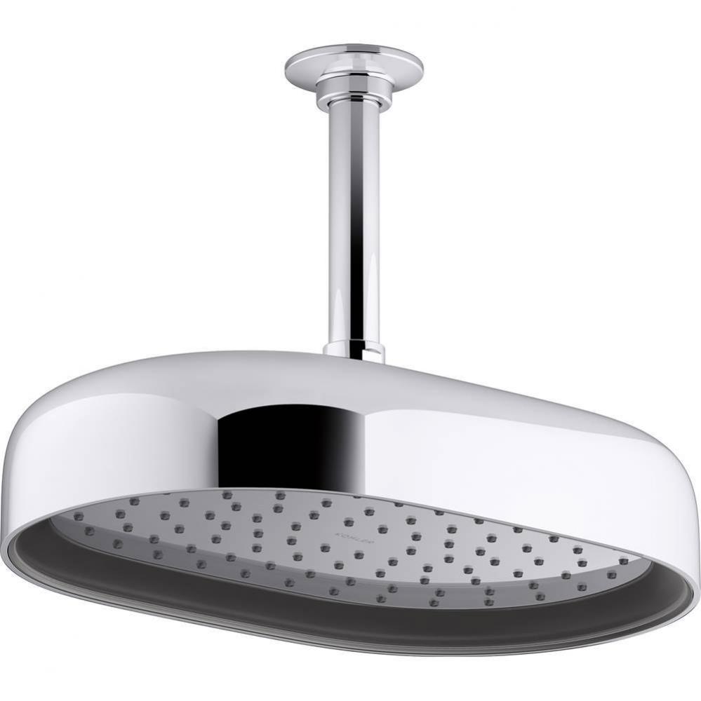Statement® Oblong 12'' single-function rainhead, 2.5 gpm