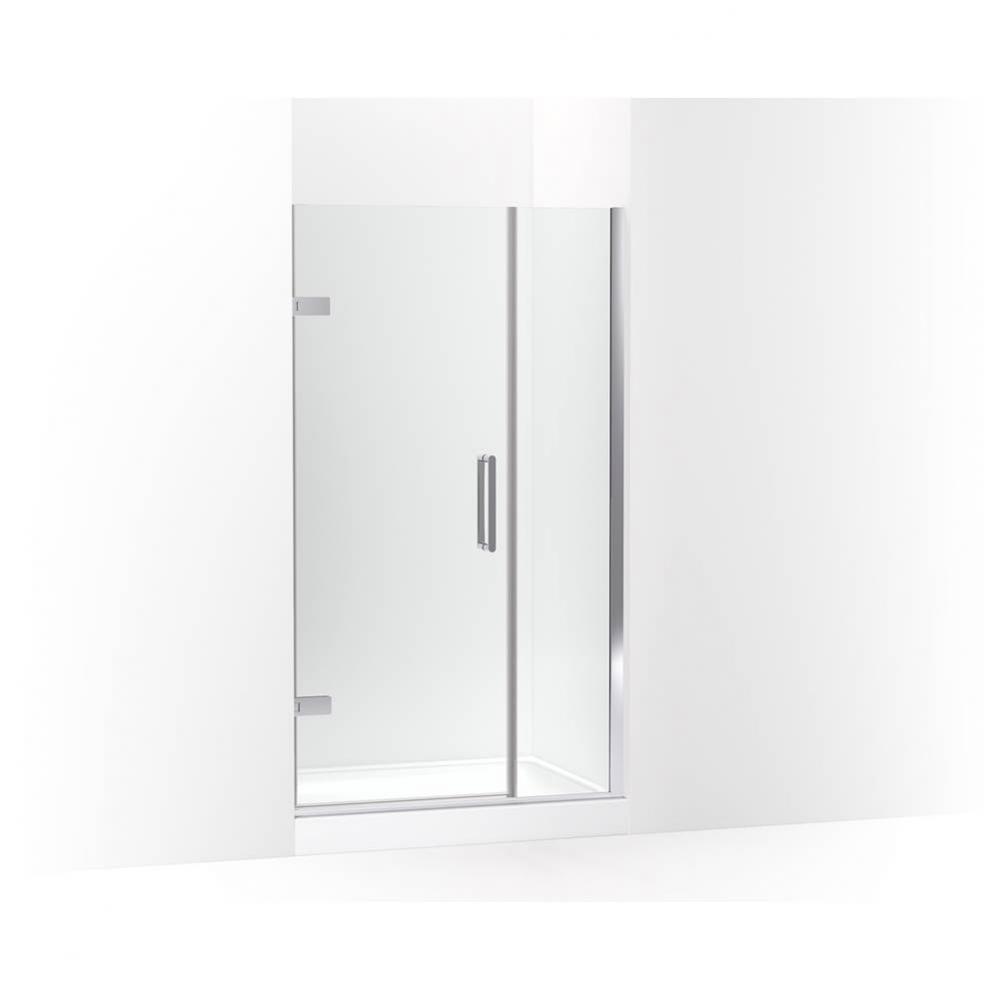 Composed™ Frameless pivot shower door, 71-9/16'' H x 39-5/8 - 40-3/8'' W, wi