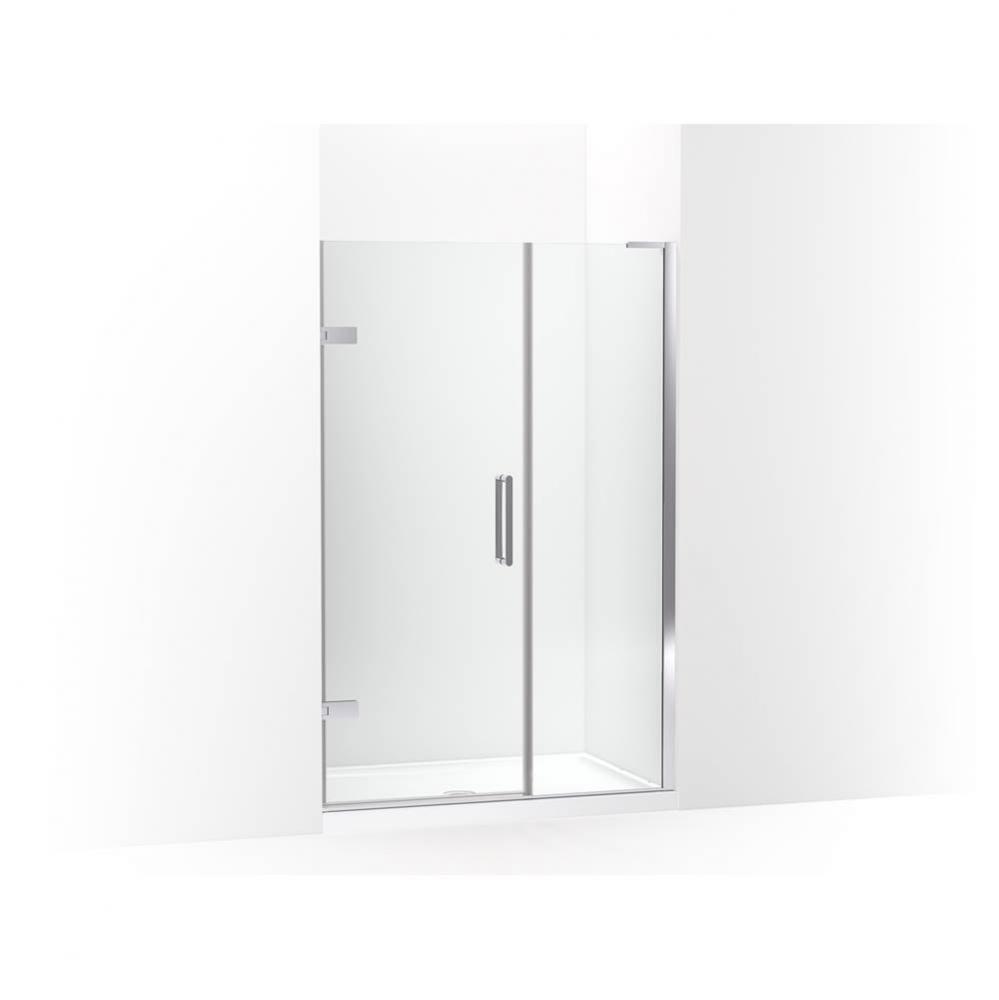 Composed™ Frameless pivot shower door, 71-3/4'' H x 45-1/4 - 46'' W, with 3/