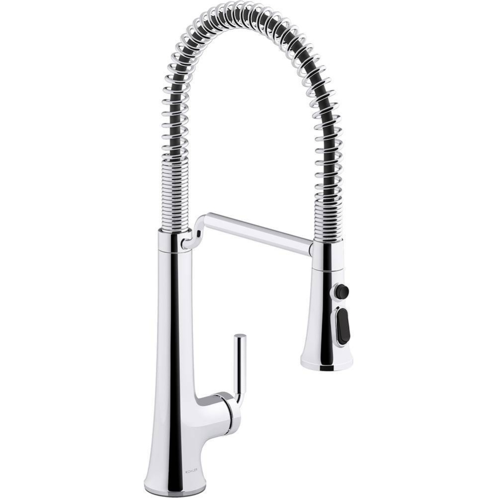 Tone® Semi-professional pull-down kitchen sink faucet with three-function sprayhead