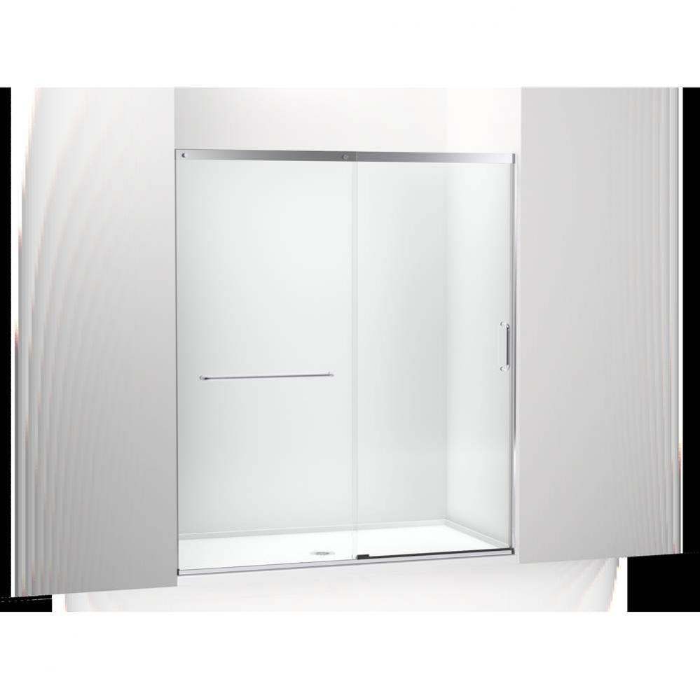 Elate® Sliding shower door, 75-1/2'' H x 62-1/4 - 65-5/8'' W, with heavy