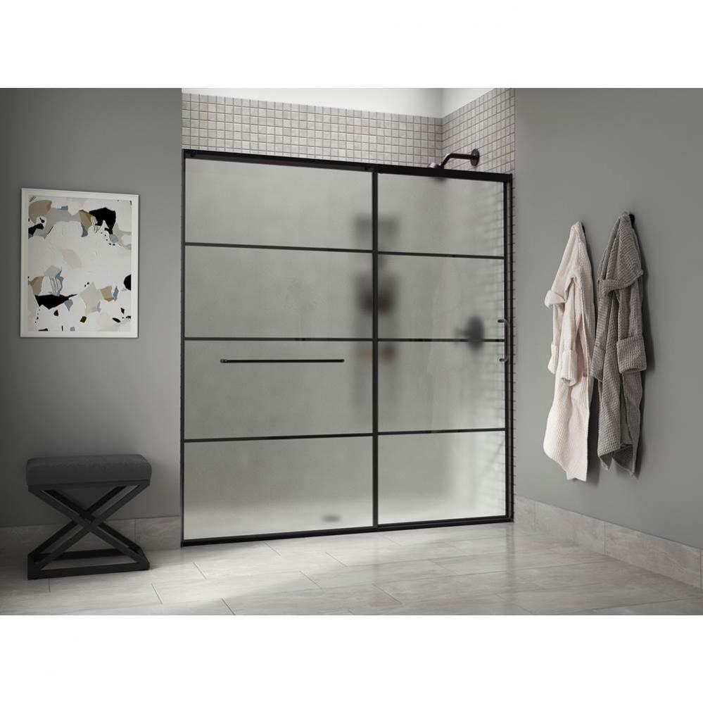 Elate® Sliding shower door, 75-1/2'' H x 68-1/4 - 71-5/8'' W, with heavy