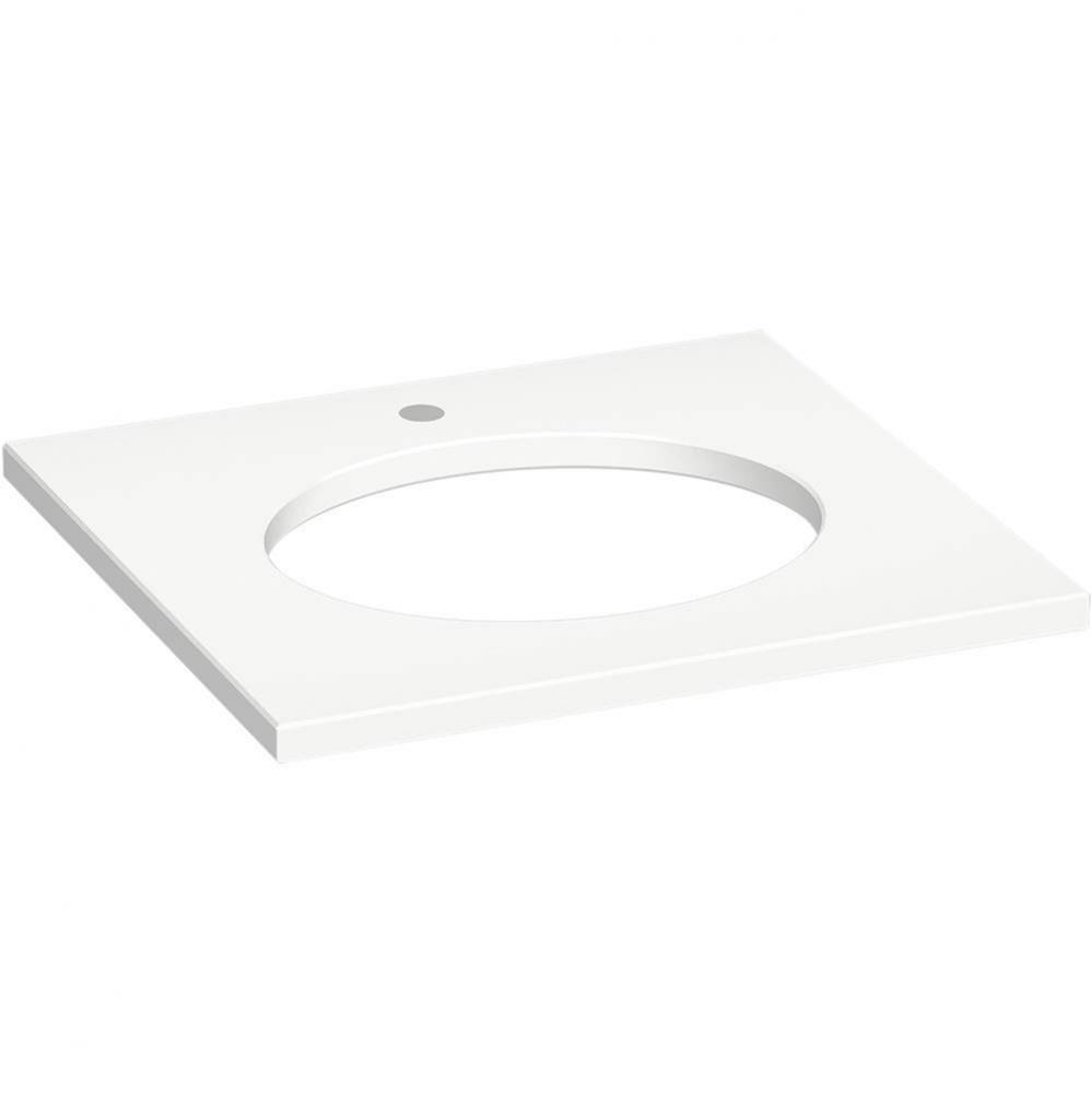 Silestone® 25'' quartz vanity top with oval cutout