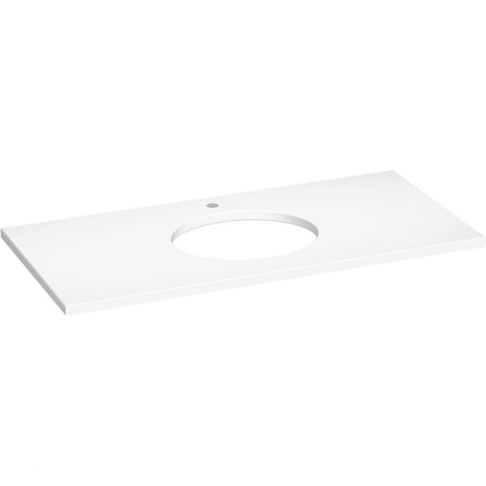 Silestone® 49'' quartz vanity top with oval cutout