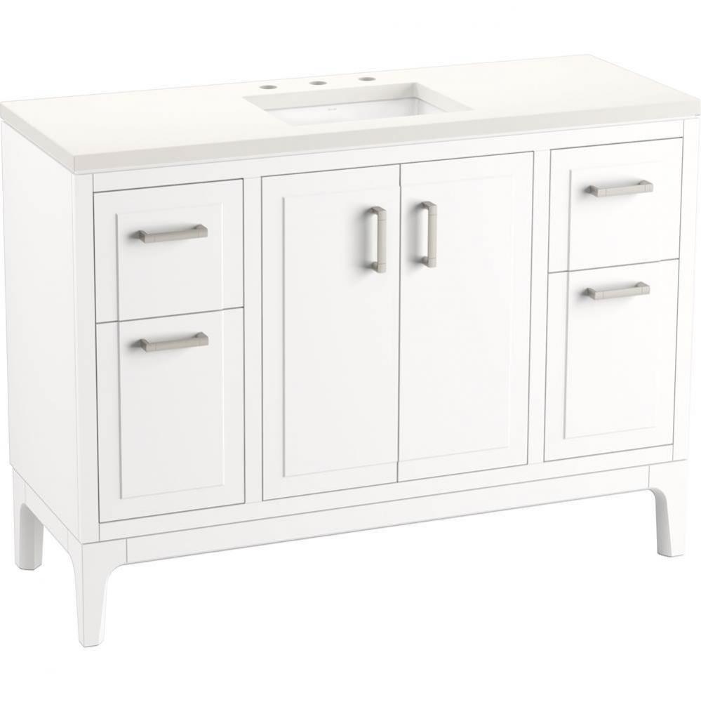 Seer® 48'' bathroom vanity cabinet with sink and quartz top