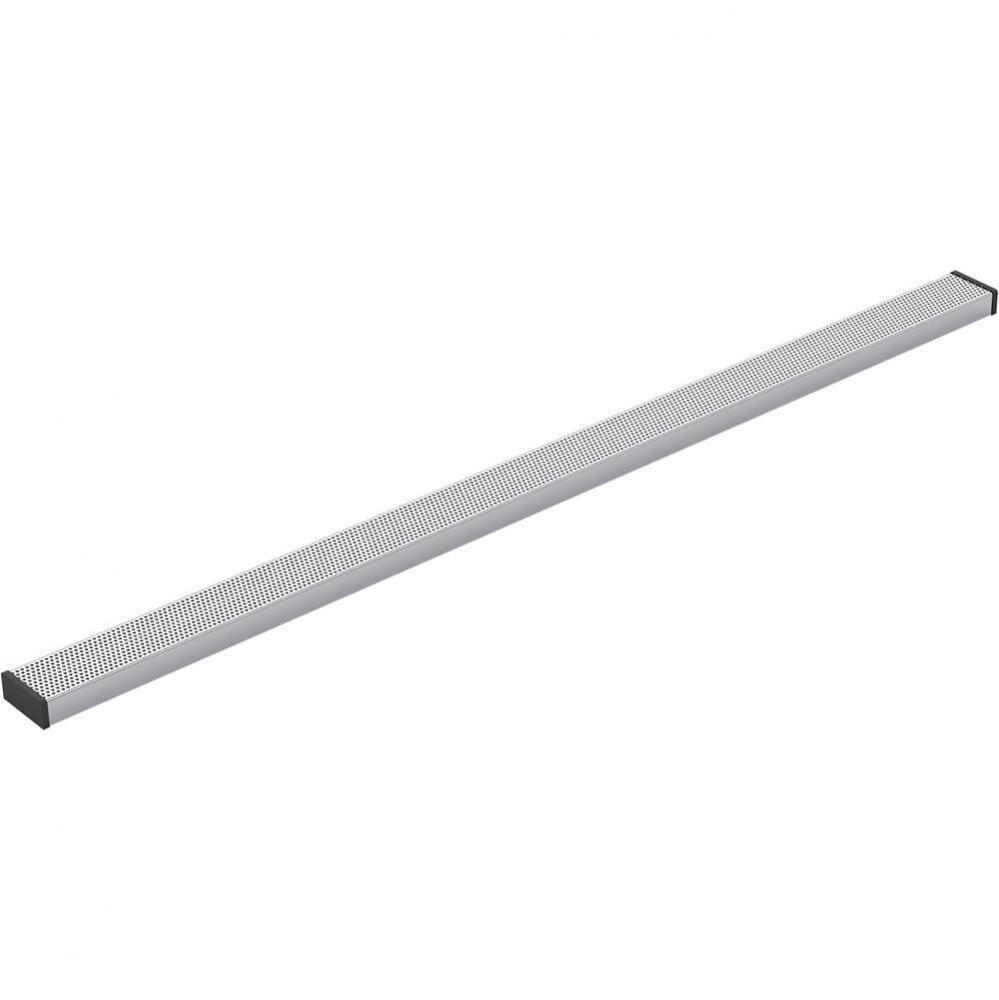 2-1/2'' x 48'' linear drain grate with perforated pattern