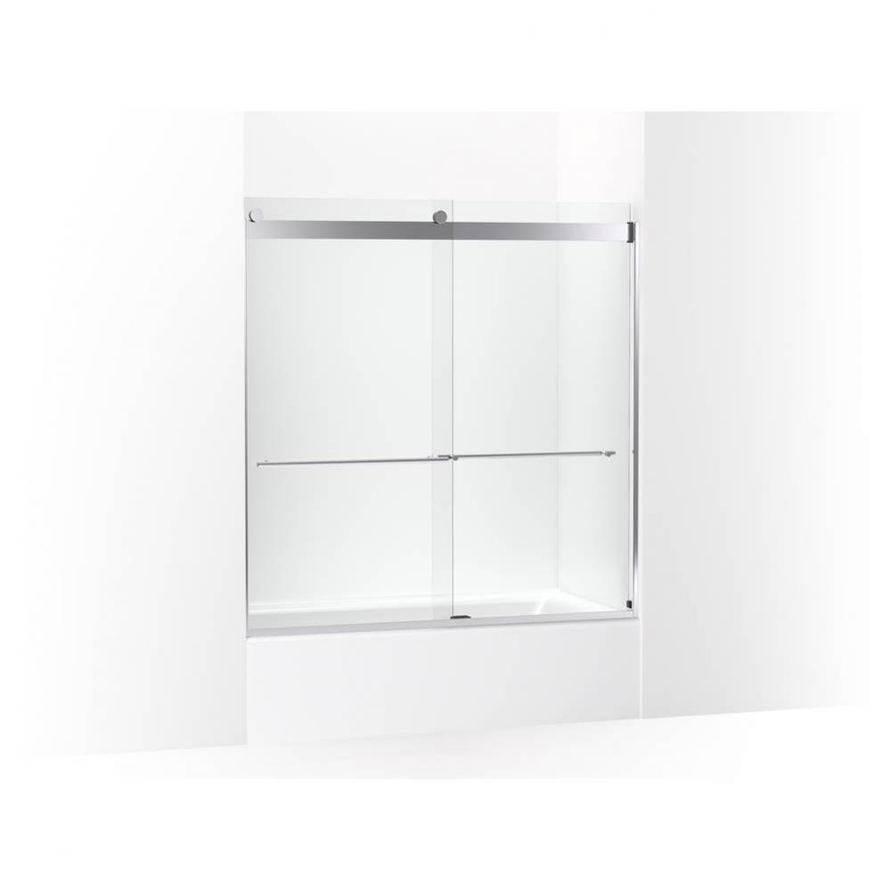 Levity® Plus Frameless sliding bath door, 61-9/16'' H x 56-5/8 - 59-5/8''