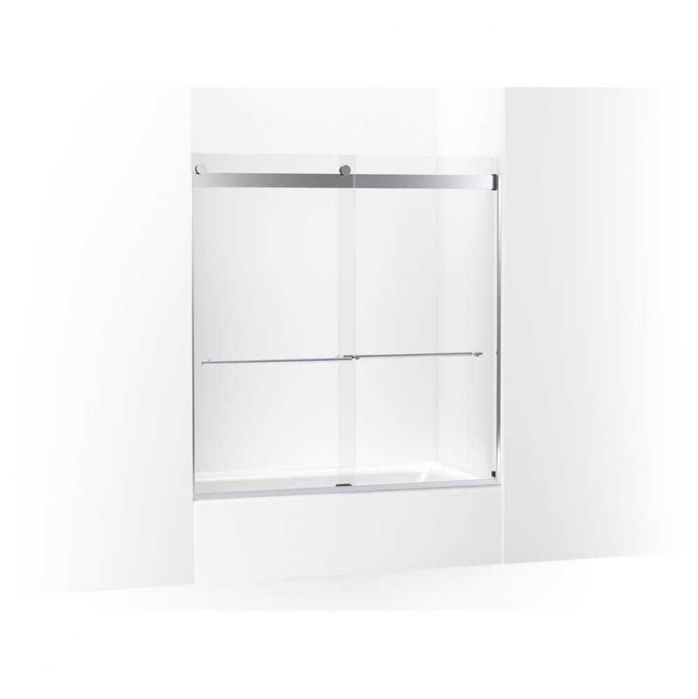 Levity® Plus 61-9/16'' H sliding bath door with 3/8''-thick glass