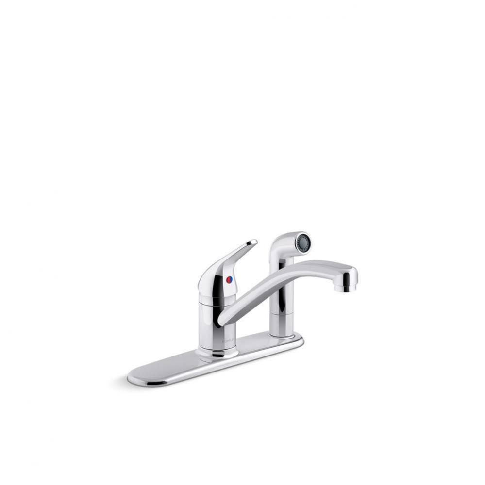 Jolt® Single-handle kitchen sink faucet with side sprayer