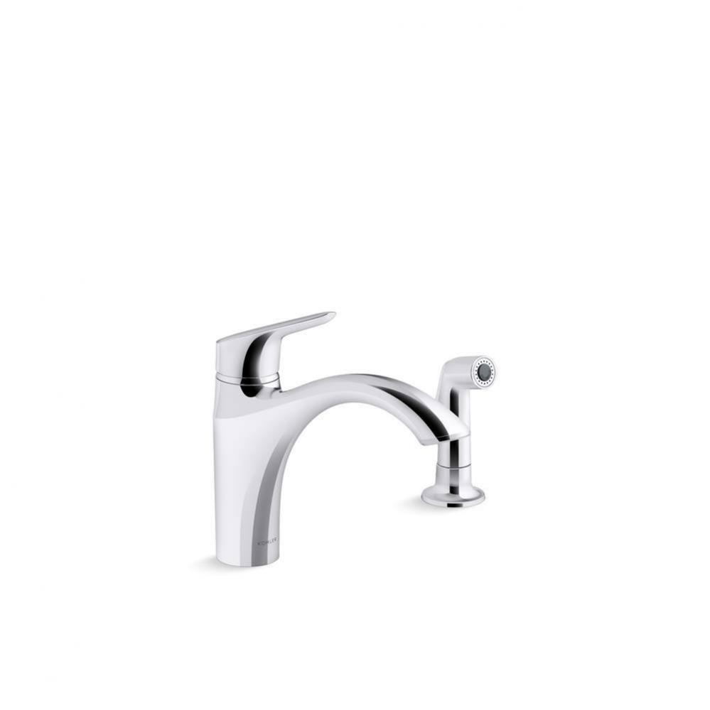 Rival® Single-handle kitchen sink faucet with side sprayer