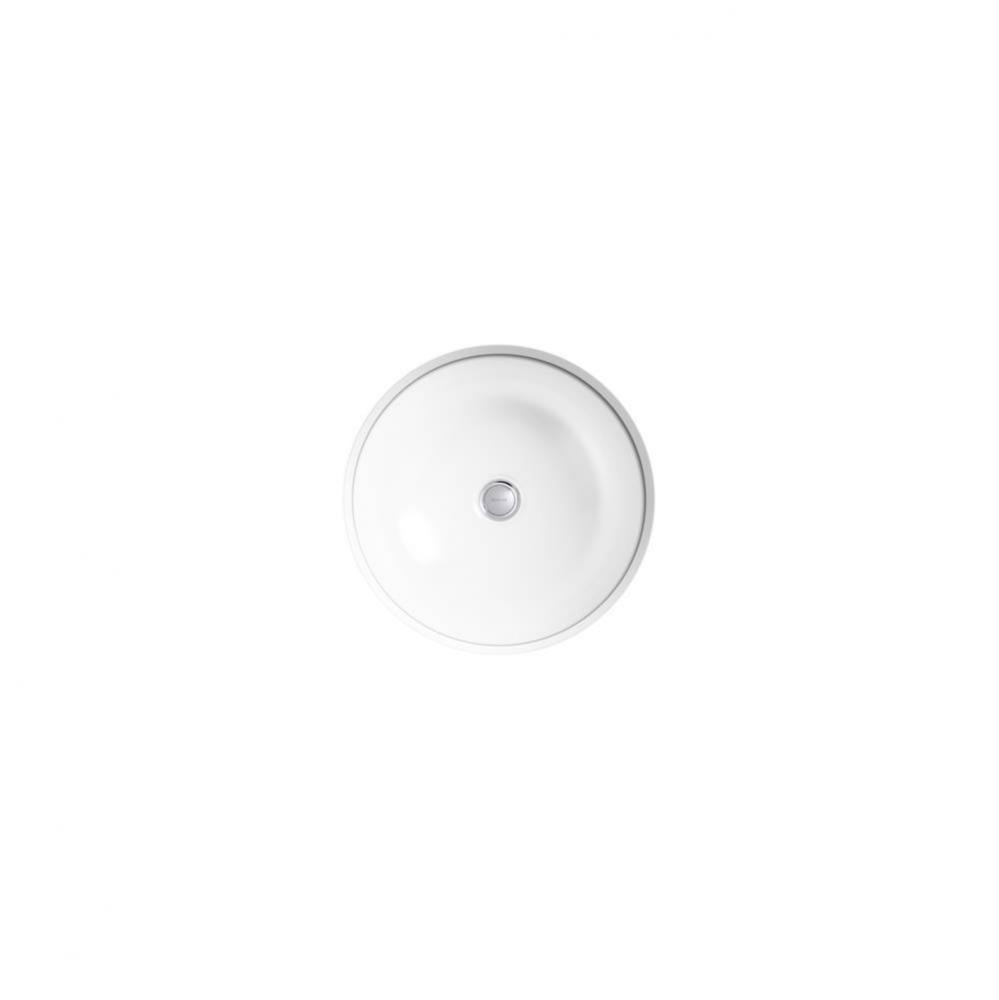 Caxton® 16-1/8'' round undermount bathroom sink, no overflow