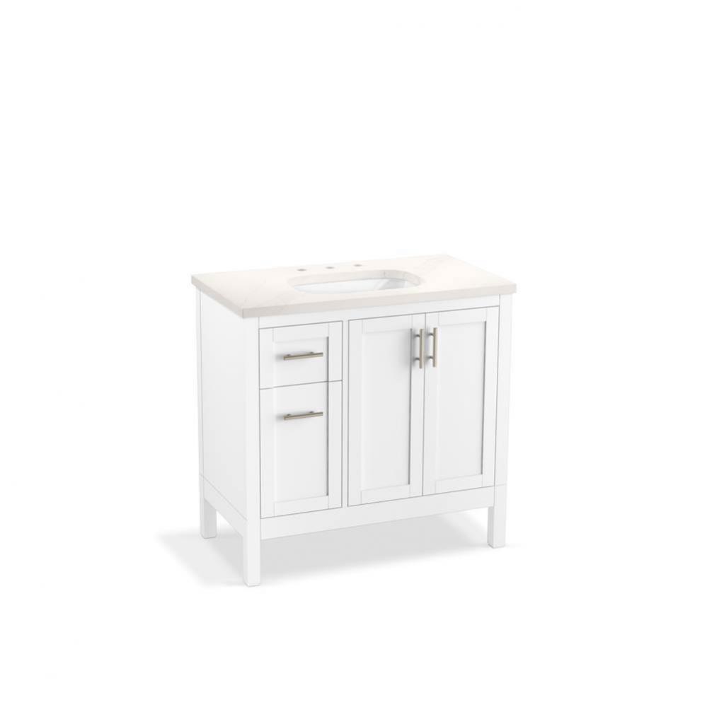 Hadron™ 36'' bathroom vanity cabinet with sink and quartz top