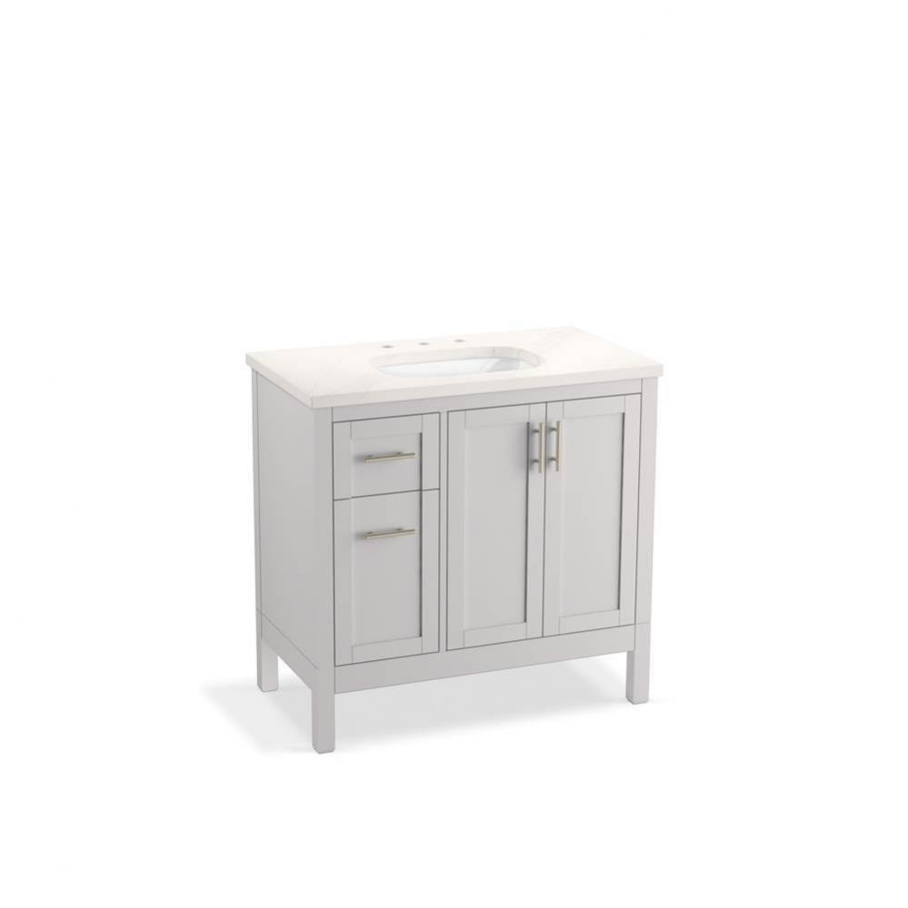 Hadron™ 36'' bathroom vanity cabinet with sink and quartz top