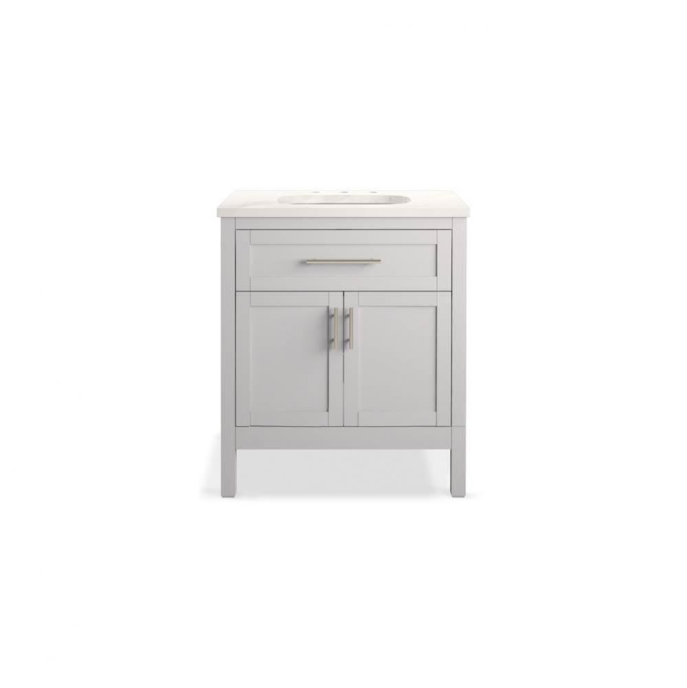 Hadron™ 30'' bathroom vanity cabinet with sink and quartz top