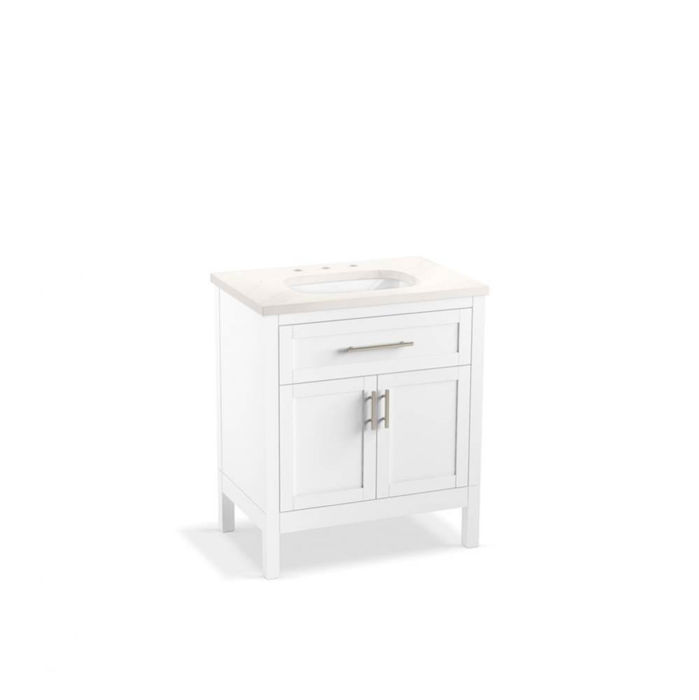 Hadron™ 30'' bathroom vanity cabinet with sink and quartz top