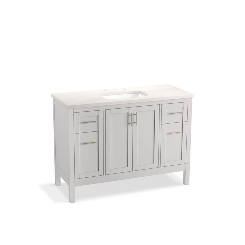 Hadron™ 48'' bathroom vanity cabinet with sink and quartz top