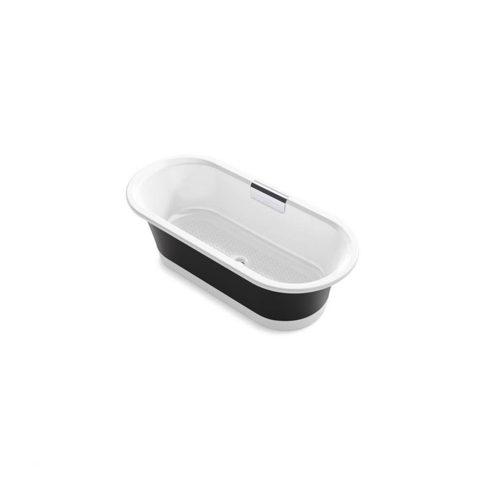 Volute™ 63'' x 28-3/8'' freestanding bath with base