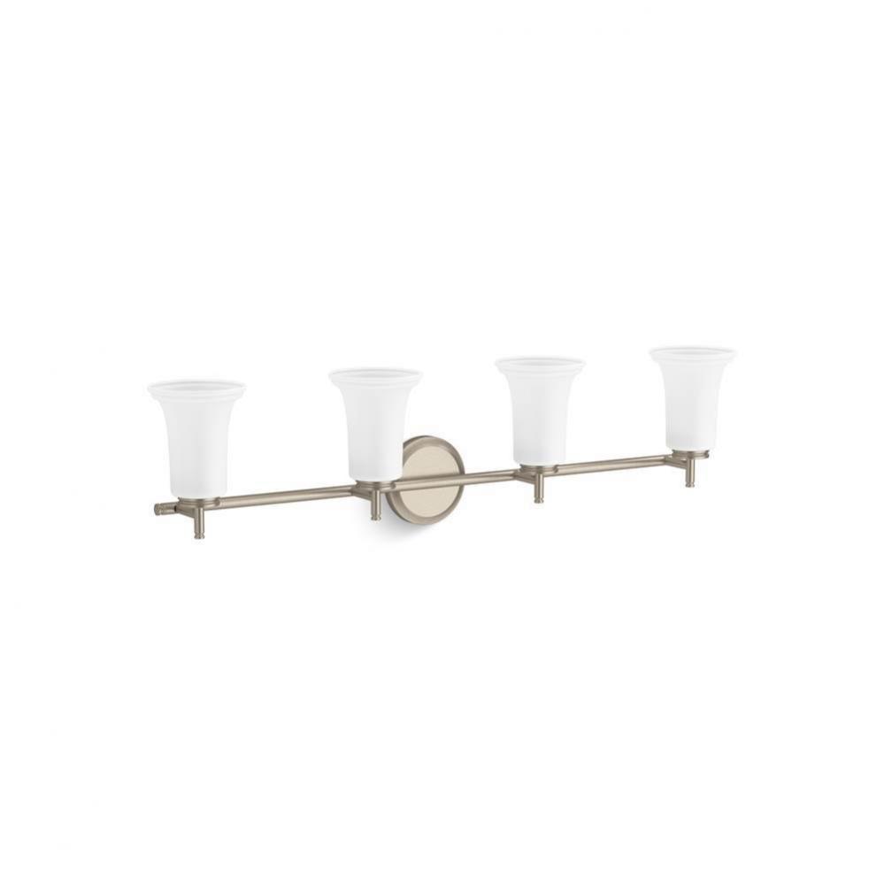 Bellera® Four-light sconce with frosted shades