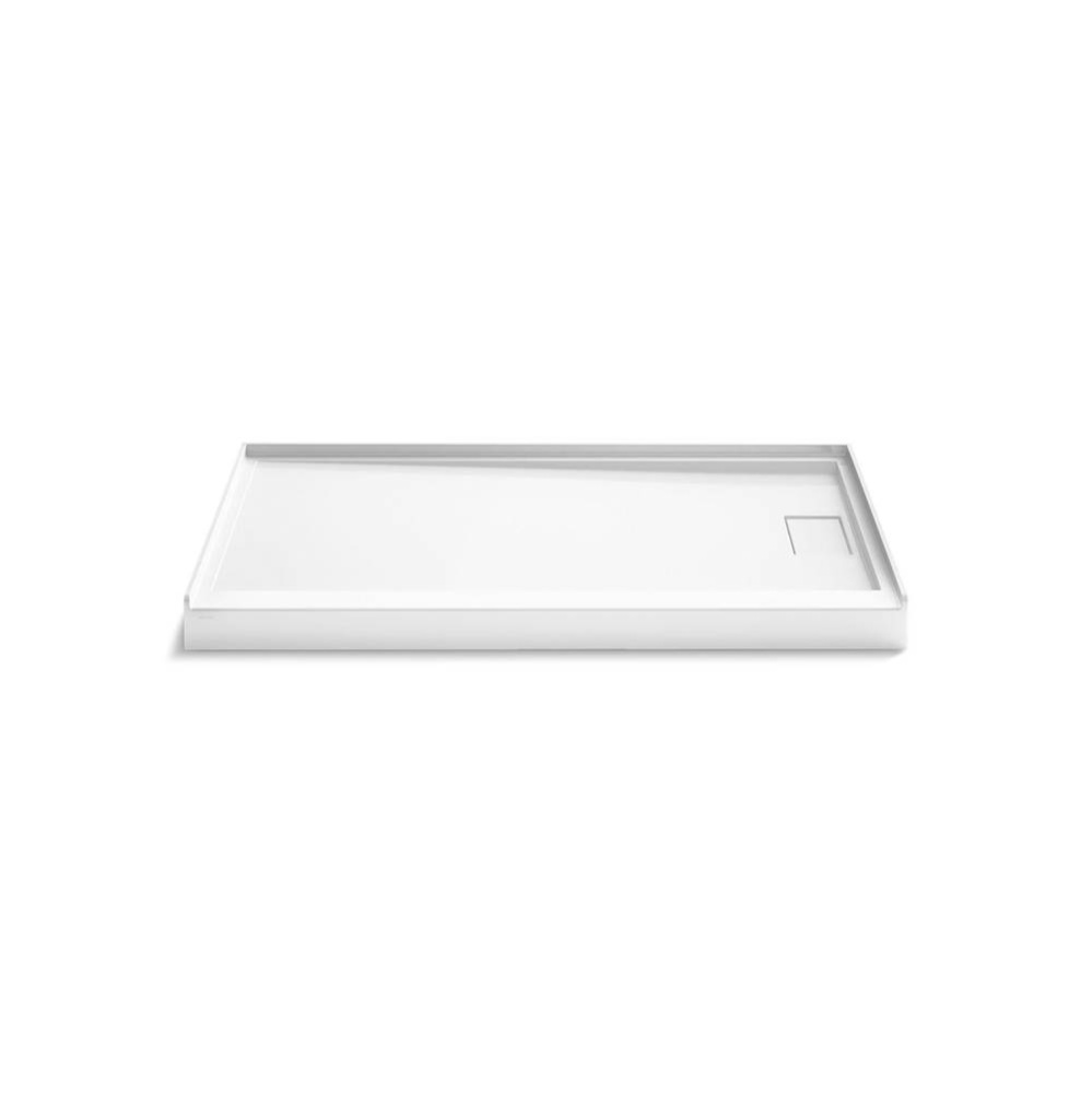 Stoneridge 60'' X 34'' Alcove Shower Base Right Drain