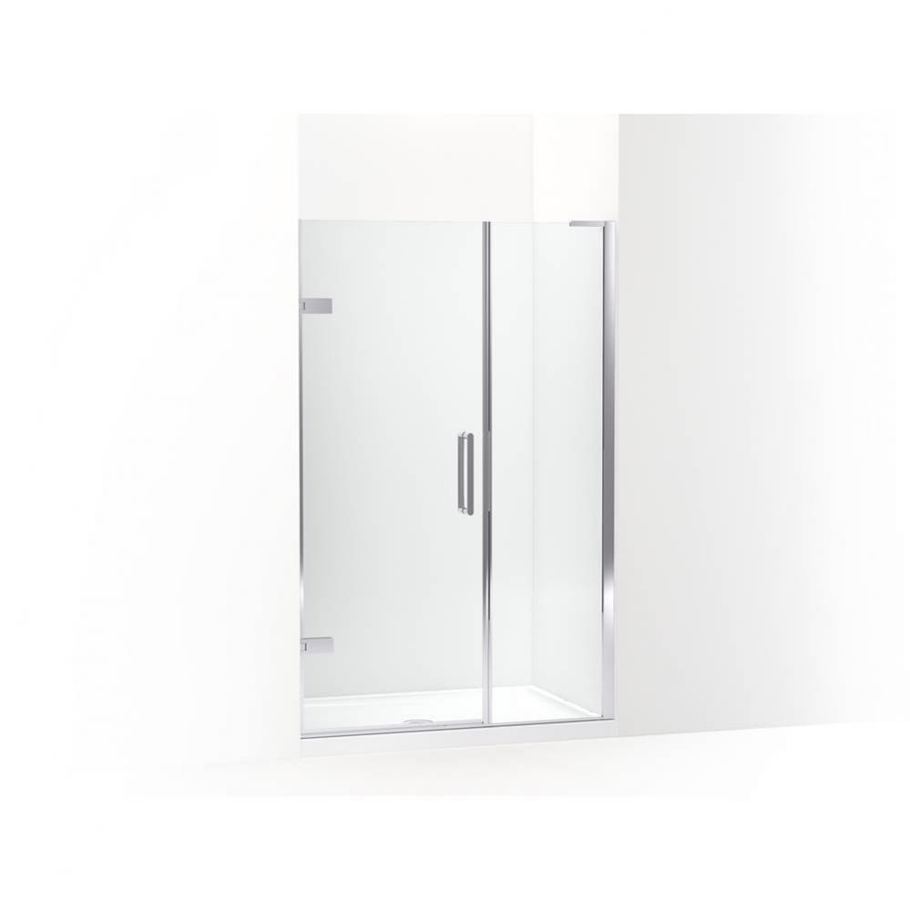 Composed™ Frameless pivot shower door, 71-3/4'' H x 46 - 46-3/4'' W, with 3/
