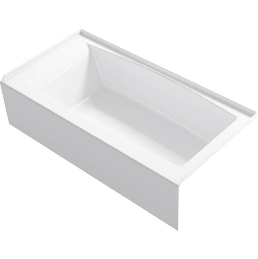 Entity® 60'' x 30'' alcove bath right drain