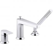 Kohler 74032-4-CP - Taut® Deck-mount bath faucet with handshower