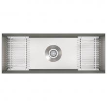 Kohler 23652-NA - Prolific® 44'' undermount single-bowl workstation kitchen sink