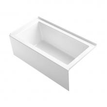 Kohler 20202-RA-0 - Underscore® 60'' x 32'' alcove bath with integral apron, integral flange,