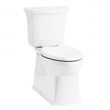 Kohler 3814-RA-0 - Corbelle® Two-piece elongated toilet with skirted trapway, 1.28 gpf
