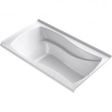 Kohler 1224-GHRF-0 - Mariposa® 66'' x 36'' alcove Heated BubbleMassage™ air bath, right drai