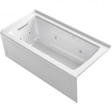 Kohler 1947-XGHLA-0 - Archer® 60'' x 30'' alcove Heated BubbleMassage™ air bath and whirlpool