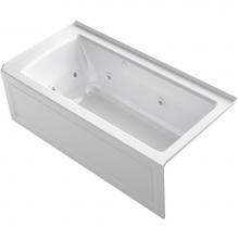 Kohler 1947-XGHRA-0 - Archer® 60'' x 30'' alcove Heated BubbleMassage™ air bath and whirlpool