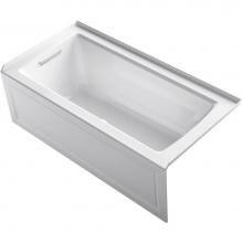 Kohler 1947-GHLF-0 - Archer® 60'' x 30'' alcove Heated BubbleMassage™ air bath, left drain