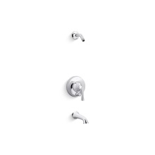 Kohler TLS35944-4-CP - Buckley™ Rite-Temp® bath and shower trim kit with push-button diverter, without showerhead