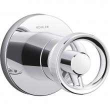 Kohler T78026-9-CP - Components® MasterShower® transfer valve trim with Industrial handle