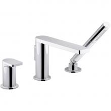 Kohler 73078-4-CP - Composed® Deck-mount bath faucet with handshower