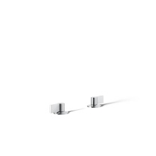 Kohler 77990-4-CP - Components® Deck-mount bath faucet handles with Lever design