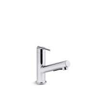 Kohler 22976-CP - Crue® Pull-out kitchen sink faucet with three-function sprayhead