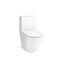 Kohler 22378-0 - Brazn® One-piece compact elongated toilet with skirted trapway, dual-flush