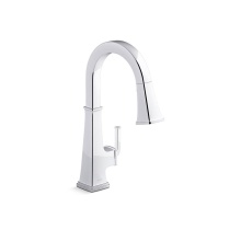 Kohler 23830-CP - Riff® Pull-down kitchen sink faucet with three-function sprayhead