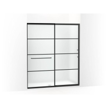 Kohler 707616-8G80-BL - Elate® Sliding shower door, 75-1/2'' H x 62-1/4 - 65-5/8'' W, with heavy